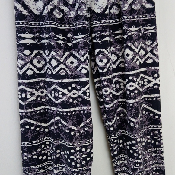 Bohemian Tribal Print Pattern Soft Warm Cozy Stretchy Leggings Pants - Picture 5 of 8